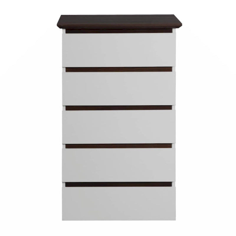 5 Drawer Dresser with Wood Color Top, Small Dresser for Kids Bedroom, Living Room