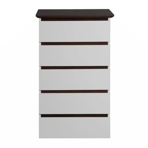 5 Drawer Dresser with Wood Color Top, Small Dresser for Kids Bedroom, Living Room