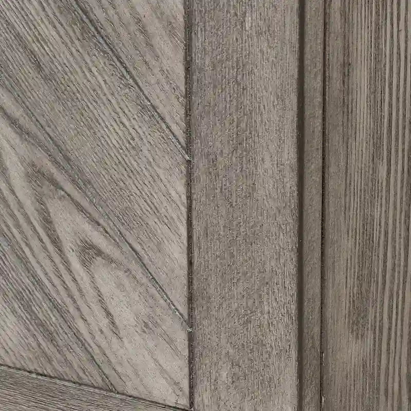 Grey Rustic Style 4-Door Console Cabinet