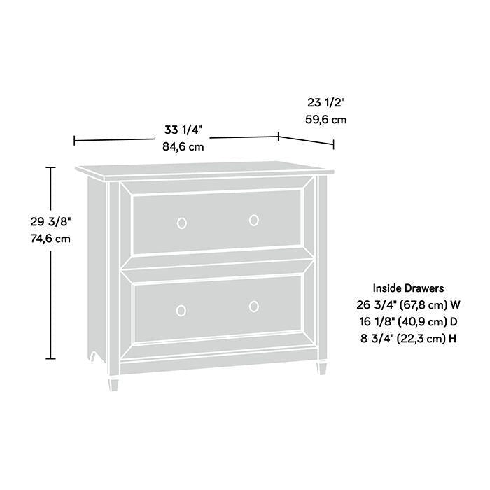 2-Drawer Lateral File Cabinet, Letter/Legal Size