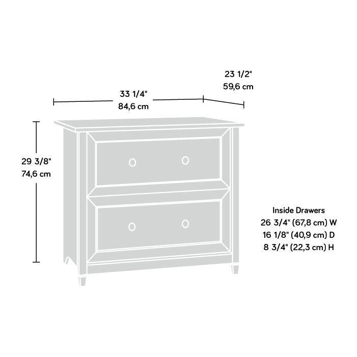 2-Drawer Lateral File Cabinet, Letter/Legal Size