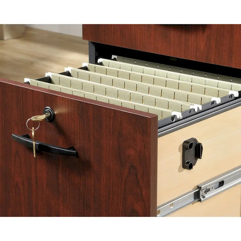 Classic Cherry 3-Drawer File Pedestal, 1-Person