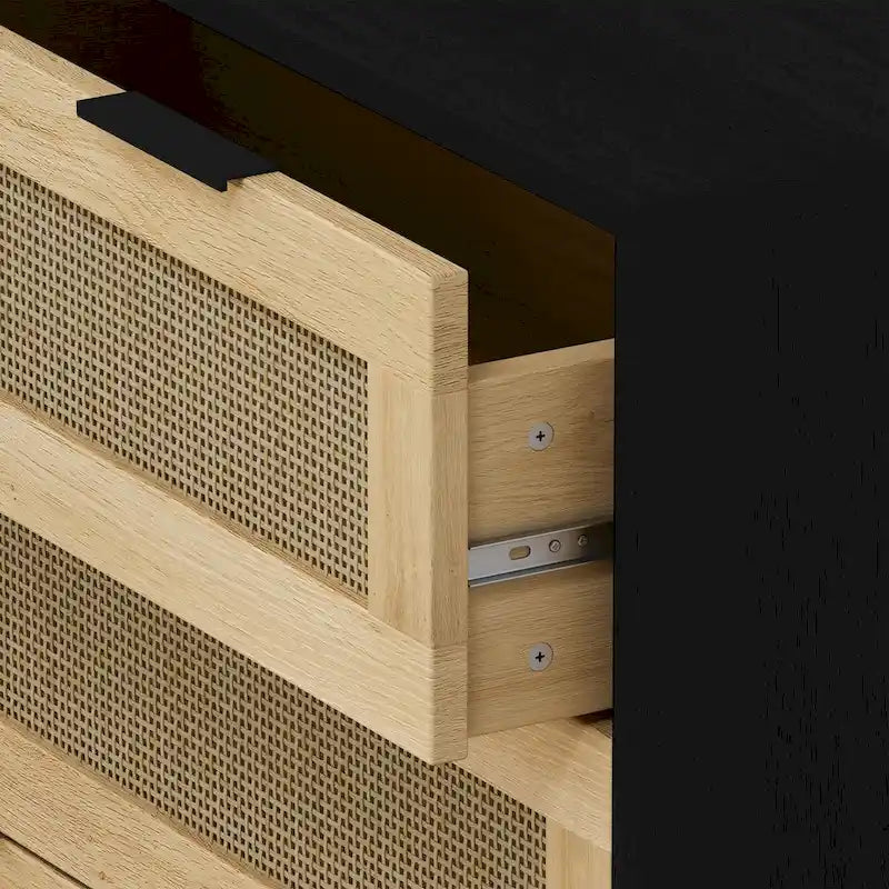 31.503-Drawers Rattan Storage Cabinet