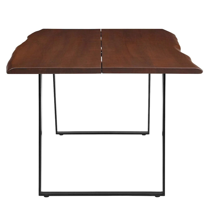 Walnut Live Edge Acacia Wood Dining Table, Seats 8