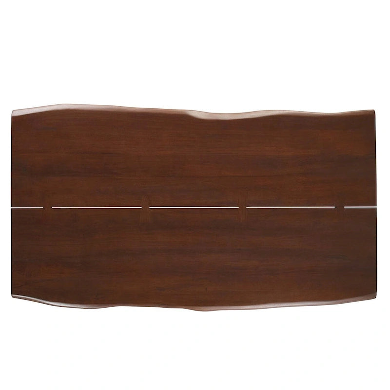 Walnut Live Edge Acacia Wood Dining Table, Seats 8