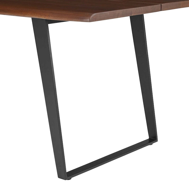 Walnut Live Edge Acacia Wood Dining Table, Seats 8