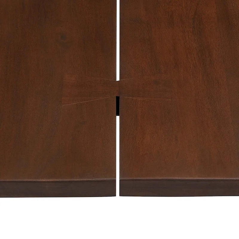 Walnut Live Edge Acacia Wood Dining Table, Seats 8