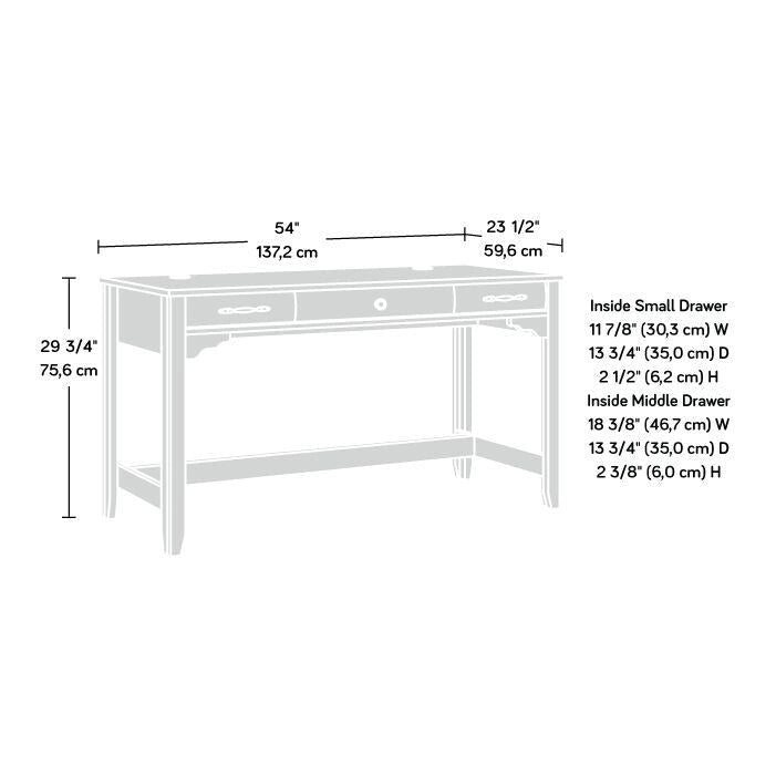 Prairie Cherry Writing Desk for 1, with Drawers