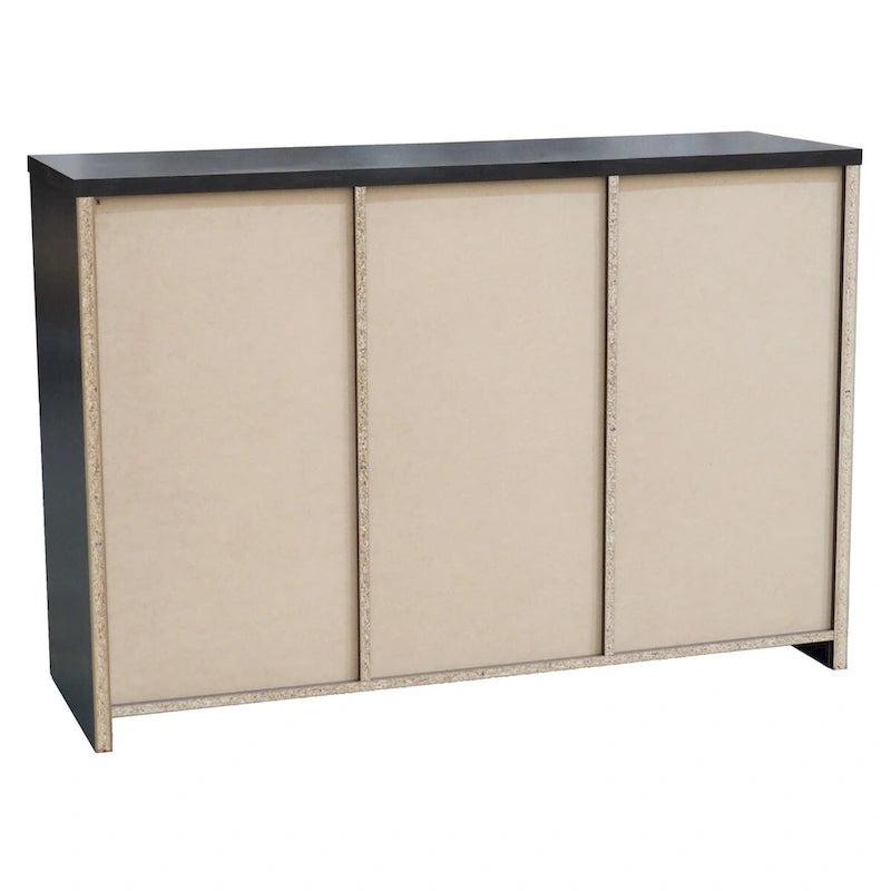 Oak Chocolate Sideboard Buffet Cabinet, 2 Doors & 3 Drawers