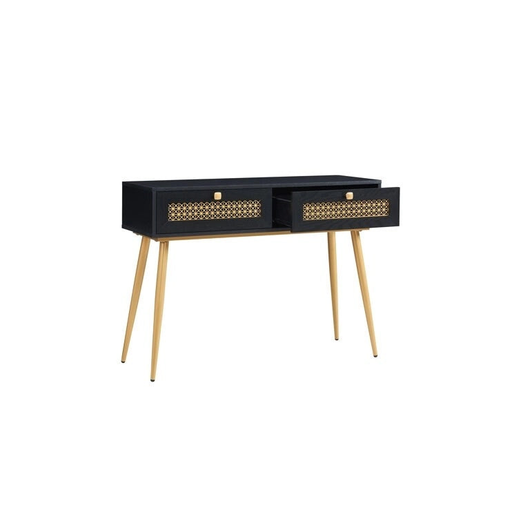 41.9 Wood 2-Drawer Entryway Console Table