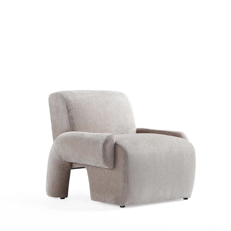 Beige / Olive Green Chenille Mid-Century Modern Sofa Set for 3, Set of 3