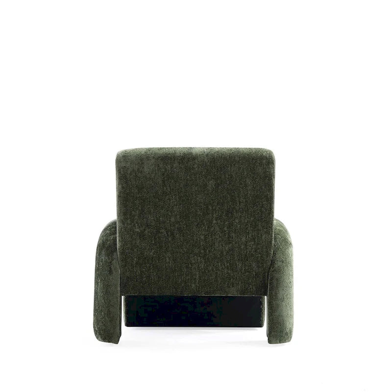 Beige / Olive Green Chenille Mid-Century Modern Sofa Set for 3, Set of 3