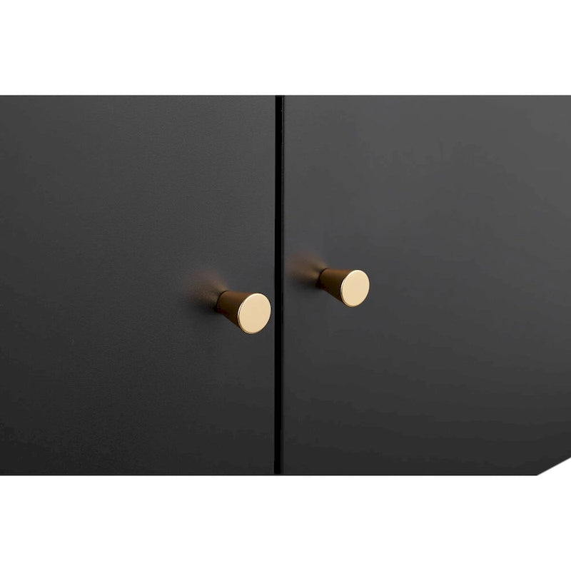 Office furniture Copier Cabinet BLACK 2 door steel copier stand mobile pedestal file Printer Stand