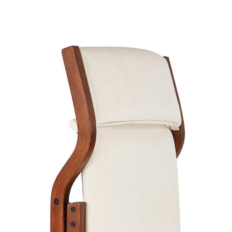 White/Cherry & Grey/Cherry Fabric Foldable Dining Chair, Set of 2