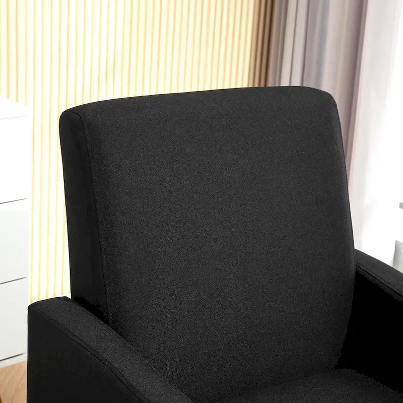 Minimalist Accent Armchair, Upholstered, Single Seat – Multiple Colors