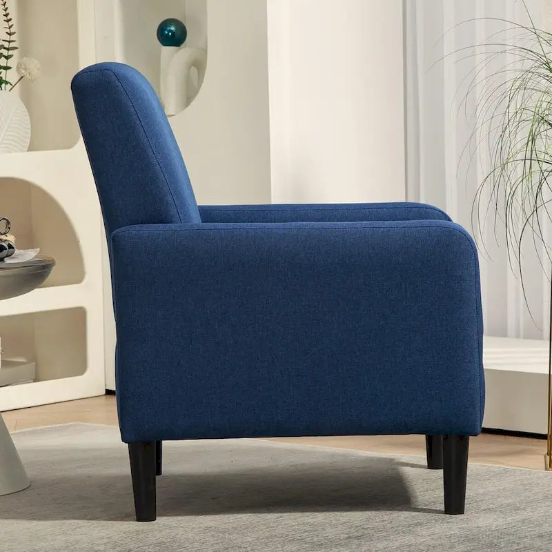 Minimalist Accent Armchair, Upholstered, Single Seat – Multiple Colors