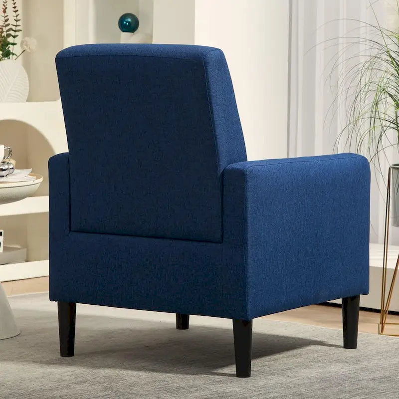 Minimalist Accent Armchair, Upholstered, Single Seat – Multiple Colors