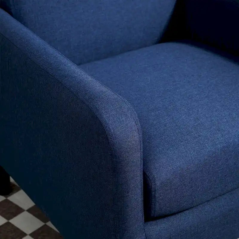 Minimalist Accent Armchair, Upholstered, Single Seat – Multiple Colors