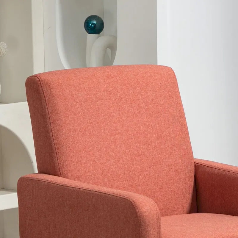 Minimalist Accent Armchair, Upholstered, Single Seat – Multiple Colors