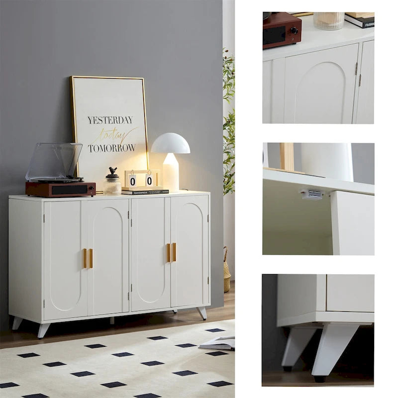 4 Doors Sideboard Buffet with Adjustable Shelves